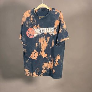 Vintage worn and bleached Metallica tshirt